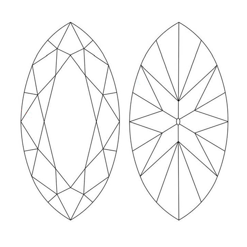 Marquise Diamond Facets