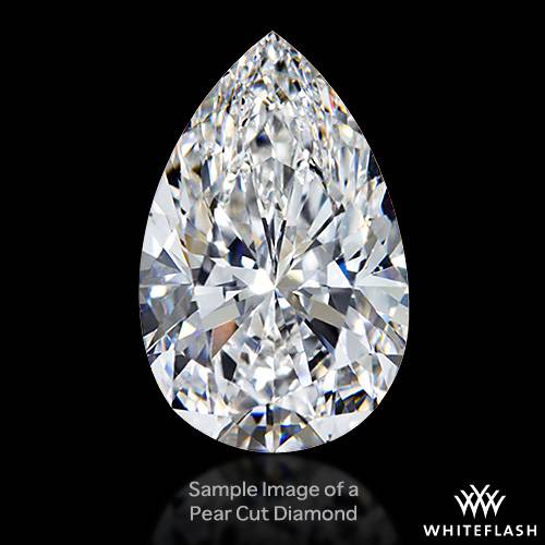 0.70 ct F SI1 Pear  diamond