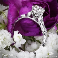 Tacori 57-2RD Sculpted Crescent Elevated Crown Diamond Engagement Ring