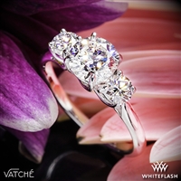 Vatche 319 X-Prong 3 Stone Engagement Ring