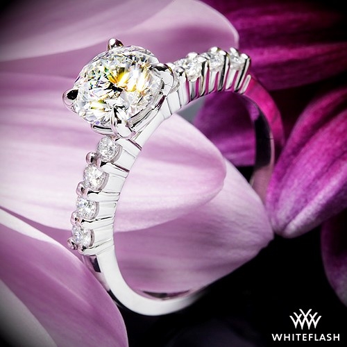 Legato Shared-Prong Diamond Engagement Ring