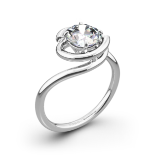 Danhov AE133 Abbraccio Solitaire Engagement Ring