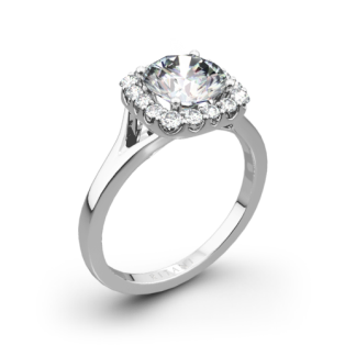 Ritani 1RZ1322 French-Set Halo Solitaire Engagement Ring