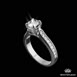 Platinum Cathedral Pave Diamond Engagment Ring | 1421