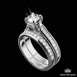 Cathedral Pave Diamond Wedding Set | 3710