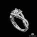 Diamond Braid Diamond Engagement Ring | 120