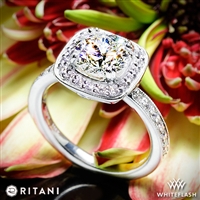 Ritani 1RZ1698 Halo Diamond Engagement Ring