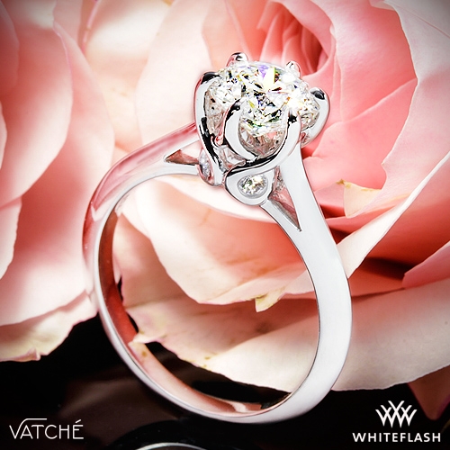Vatche 191 Swan Solitaire Engagement Ring