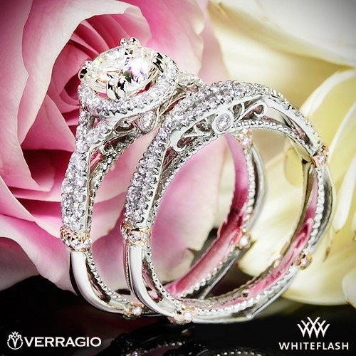 Verragio DL-106R Braided Halo Diamond Engagement Ring