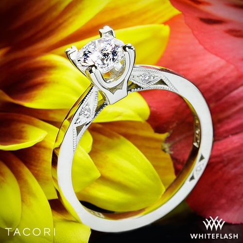 Tacori Flat Edge Solitaire Engagement Ring