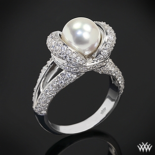 Gaia Pearl and Diamond Right Hand Ring