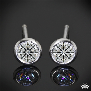 Handmade Full-Bezel Diamond Earrings