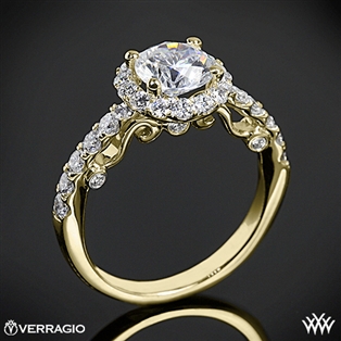 Verragio INS-7003 Half Eternity Halo Diamond Engagement Ring