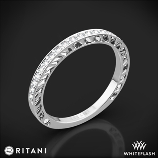 Ritani 24170 Lattice Micropavé Diamond Wedding Ring