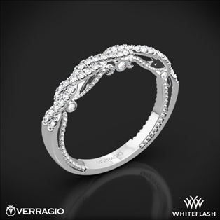 Verragio INS-7074W Beaded Twist Diamond Wedding Ring