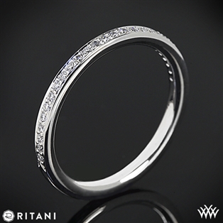 Ritani 21694 Micropavé Diamond Wedding Ring