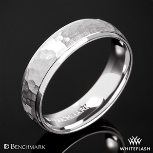Benchmark CF156303 Hammer Finish Wedding Ring