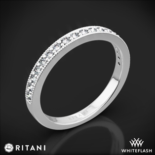 Ritani 21697 Milgrain Diamond Wedding Ring