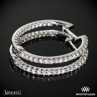 Simon G. ME1404 Caviar Diamond Earrings
