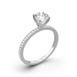 Simon G. PR108 Classic Romance Diamond Engagement Ring
