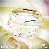 Benchmark Scattered Diamond Wedding Rings