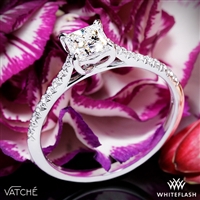 Vatche Alegria Pave Diamond Engagement Ring for Princess