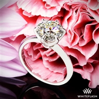 Exquisite Half Round Solitaire Engagement Ring