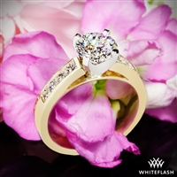 Princess Channel-Set Diamond Engagement Ring