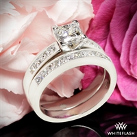 Princess Channel-Set Diamond Wedding Ring Set