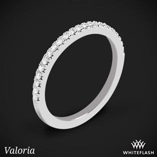 Valoria Petite Pave Diamond Wedding Ring
