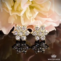 Flower Cluster Diamond Earrings