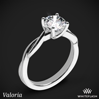 Valoria Flora Twist Solitaire Engagement Ring