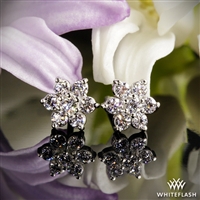 Flower Cluster Diamond Earrings