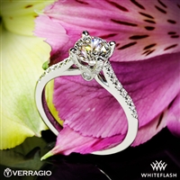 Verragio ENG-0371 4 Prong Petite Pave Diamond Engagement Ring