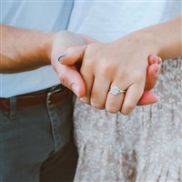 Ritani 1RZ1322 French-Set Halo Solitaire Engagement Ring