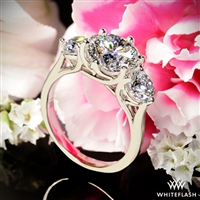 Butterflies Three Stone Engagement Ring