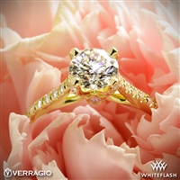 Verragio ENG-0371 4 Prong Petite Pave Diamond Engagement Ring