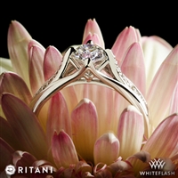 Ritani 1RZ1379 Vintage Tulip Diamond Engagement Ring