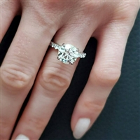 Benchmark SP4 Shared-Prong Diamond Engagement Ring