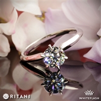 Ritani 1RZ7295 Six-Prong Knife-Edge Solitaire Engagement Ring