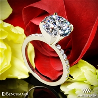 Benchmark LCP2 Large Pave Diamond Engagement Ring