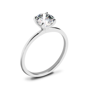 Valoria Four Prong Solitaire Engagement Ring