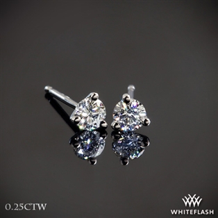 3 Prong Timeless Martini Diamond Earrings