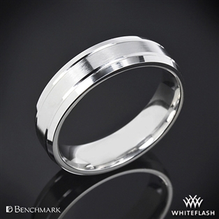 Benchmark Carved Satin Wedding Ring