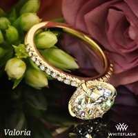 Valoria Petite Pave Basket Diamond Engagement Ring