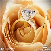 Benchmark LCP1 Small Pave Diamond Engagement Ring