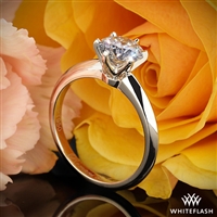 Knife-Edge Solitaire Engagement Ring