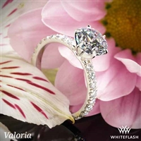 Valoria French-Set Diamond Engagement Ring