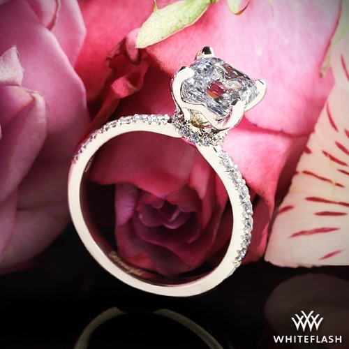 18k White Gold Eternity Wrap Diamond Engagement Ring