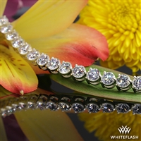 "Three-Prong" Lab Created Diamonds Tennis Bracelet